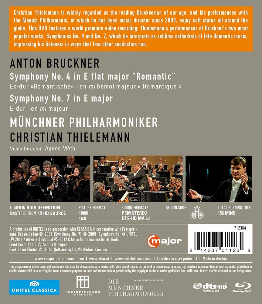 その他 Bruckner Symphonies Nos 4 And 7 [Blu-ray] [Import] khxv5rg Amazon.co.jp: Bruckner Symphonies Nos 4 And 7 [Blu-ray